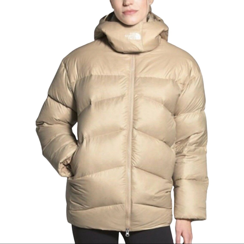 NWT The North Face Women’s Palomar Down Parka Coat Jacket relaxed fit Khaki  L - Picture 7 of 14
